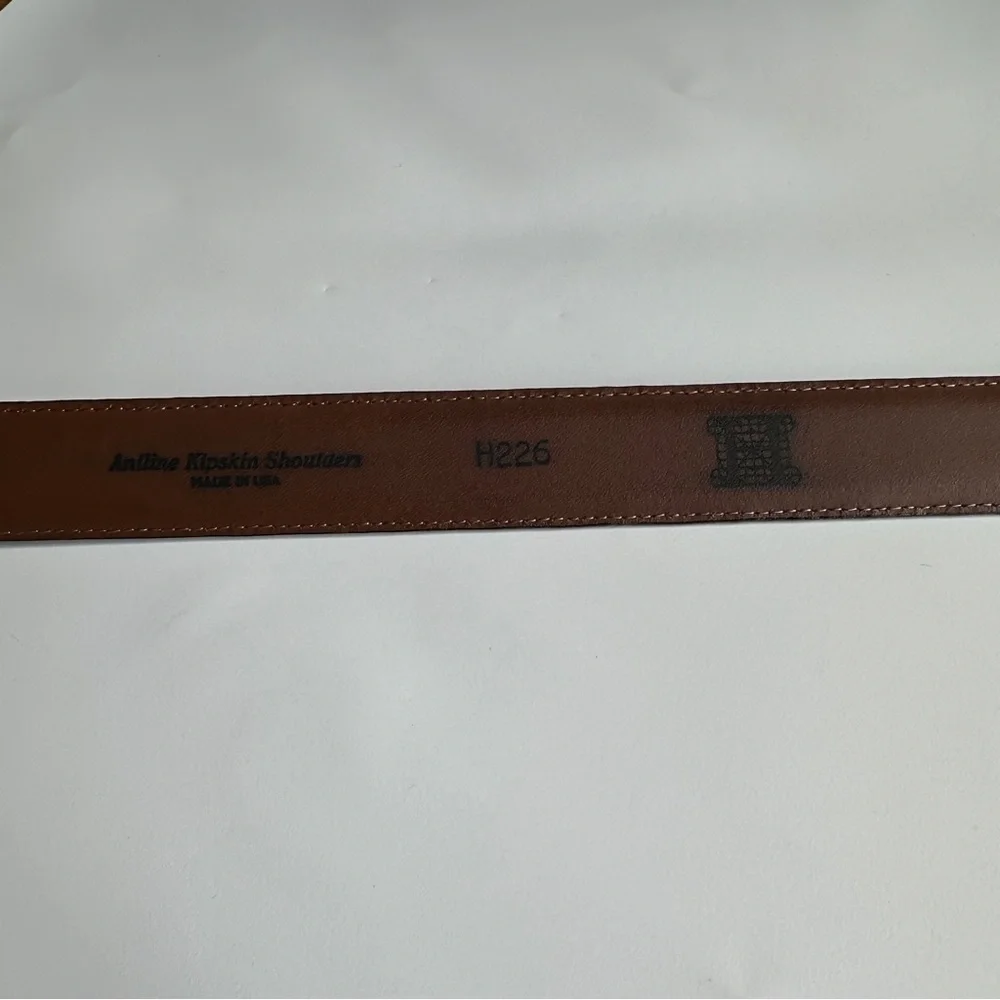 Harold’s Men’s Vintage Rich Brown Genuine Leather Belt 38”